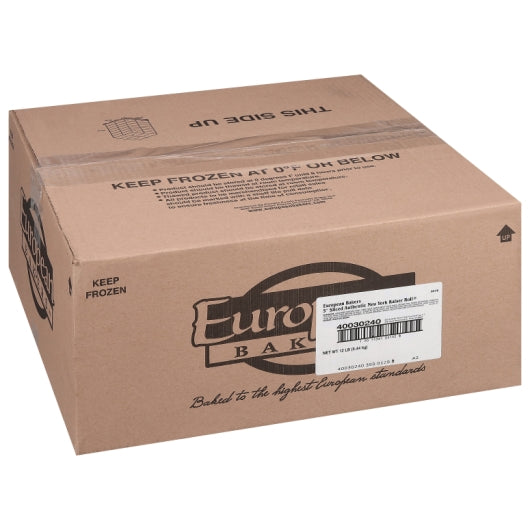 European Bakers 5 Inch Sliced New York Roll, 8 x 24 oz Case - DOT product image 4