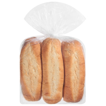 European Bakers 7 Inch Frozen Sliced Hoagie Roll, 12 x 19 oz Case - Breads, Rolls & Buns