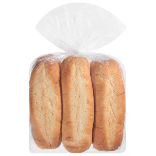 European Bakers 7 Inch Frozen Sliced Hoagie Roll, 12 x 19 oz Case - Breads, Rolls & Buns