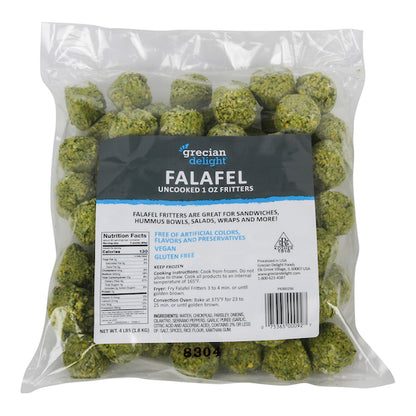 Grecian Delight Falafel Fritter, 4 x 4 lb Case - Prepared Foods
