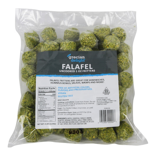 Grecian Delight Falafel Fritter, 4 x 4 lb Case - Prepared Foods