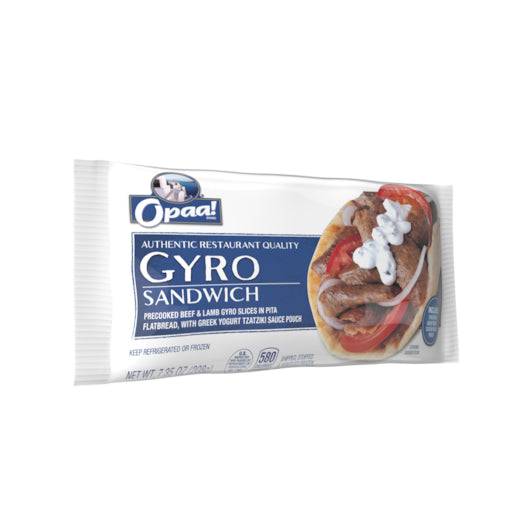 Grecian Delight Premade GYRO SANDWICH, 12 x 7.35 oz Case - DOT product image 2