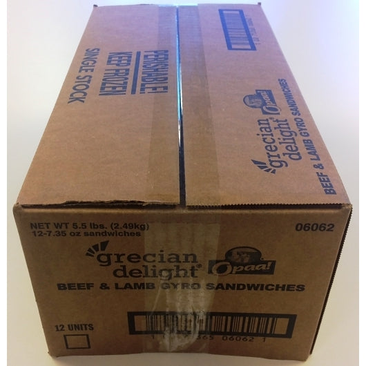 Grecian Delight Premade GYRO SANDWICH, 12 x 7.35 oz Case - DOT product image 3