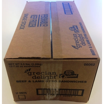 Grecian Delight Premade GYRO SANDWICH, 12 x 7.35 oz Case - DOT product image 3