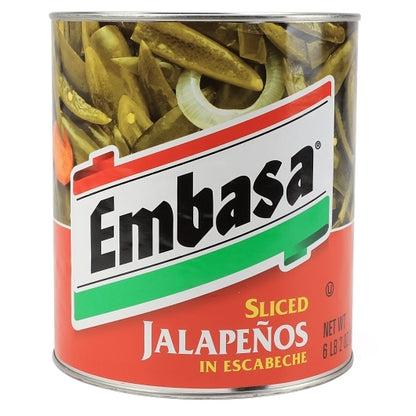 Embasa Sliced Jalapenos in Escabeche, 6 x 98 oz Case - DOT product image 3
