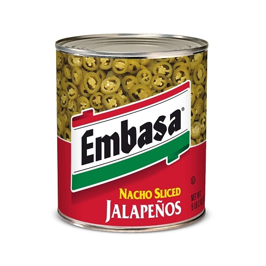 Embasa Nacho Sliced Jalapeno Peppers, 6 x 98 oz Case - DOT product image 4