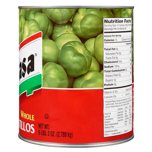 Embasa Whole TOMATILLOS, 6 x 98 oz Case - DOT product image 6