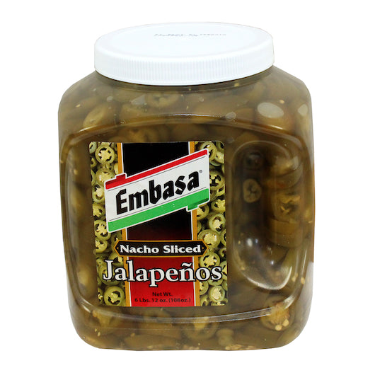 Embasa Nacho Sliced Jalapeno Peppers, 4 x 108 oz Case - DOT product image 4