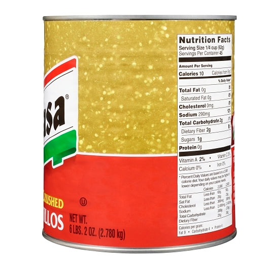 Embassa Crushed Tomatillos , 6 x 98 oz Case - DOT product image 4