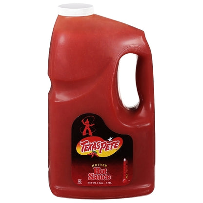 Texas Pete Hotter Hot Sauce Bulk, 4 x 1 GA Case - Front/center packaged product image