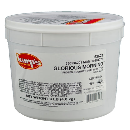 Baker and Baker Glorious Morning Muffin Batter, 2 x 9 lb Case - Bakery & Desserts