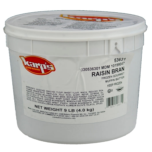 Baker and Baker Scoop-N-Bake Raisin Bran Muffin Batter, 2 x 9 lb Case - DOT product image 2