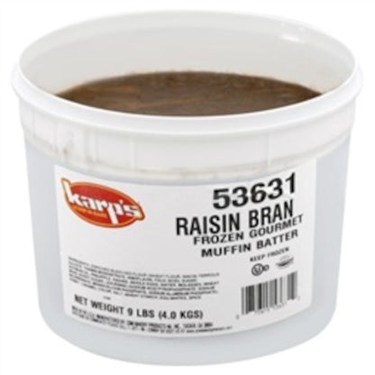 Baker and Baker Scoop-N-Bake Raisin Bran Muffin Batter, 2 x 9 lb Case - Bakery & Desserts
