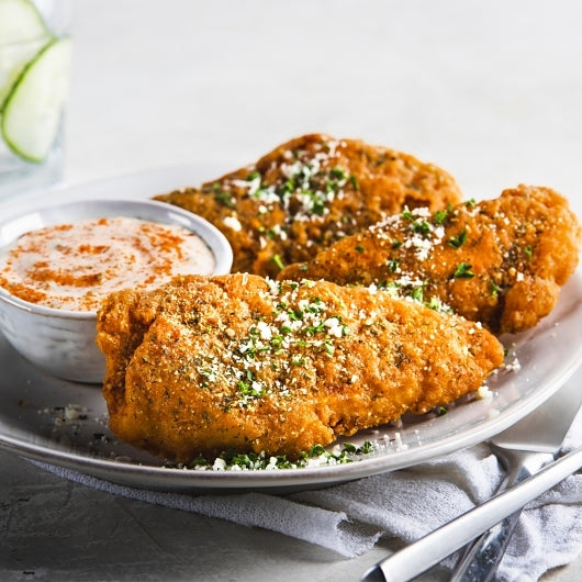 Pilgrims Foodservice Traditional Fritter Large Chicken Tenderloins, 2 x 80 oz Case - DOT product image 7