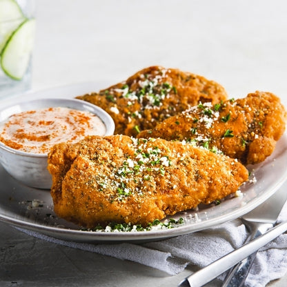 Pilgrims Foodservice Traditional Fritter Large Chicken Tenderloins, 2 x 80 oz Case - DOT product image 7
