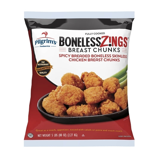 Pierce Chicken Boneless Spicy Boneless Chicken Wings, 2 x 5 lb Case - DOT product image 2