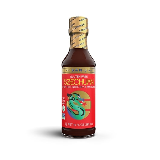 San-J Gluten Free Szechwan Sauce Bottle, 6 x 10 fl oz Case - DOT product image 2