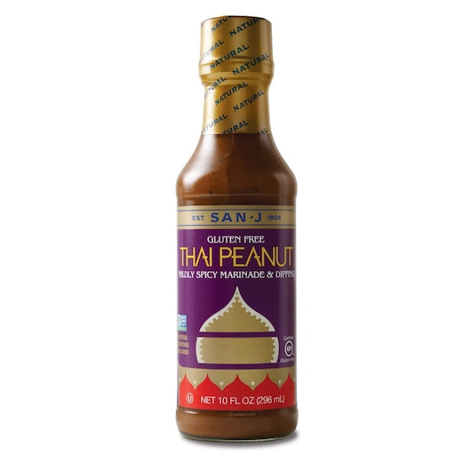 San-J Gluten Free THAI PEANUT SAUCE GLUTEN-FREE, 6 x 10 fl oz Case - DOT product image 4