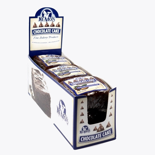 Nemo's Chocolate Cake Chocolate Square Cake, 6 x 6 x 3 oz Case - Bakery & Desserts