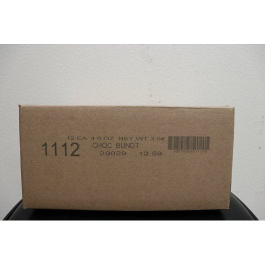Nemo's Chocolate Bundt Individually Wrapped Chocolate Bundt Cake with Chocolate Icing, 12 x 4 oz Case - DOT product image 2