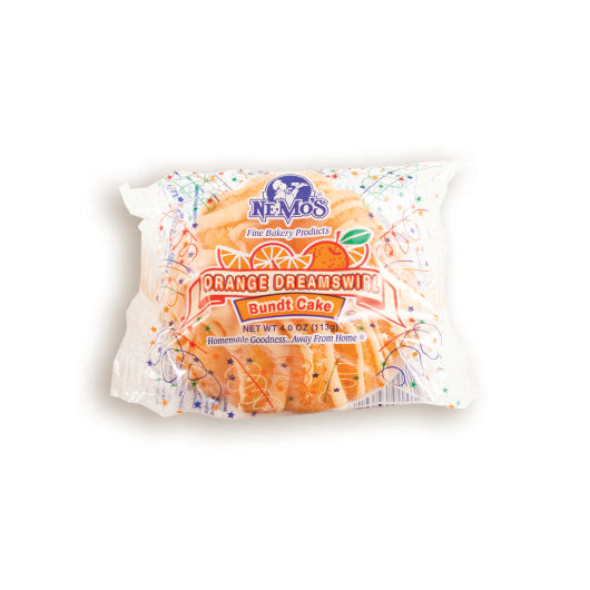 Nemo's Orange Dreamswirl Individually Wrapped Orange Dream Swirl Bundt Cake, 12 x 4 oz Case - DOT product image 2