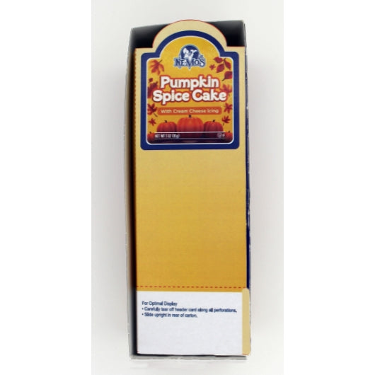 Nemo's Pumpkin Spice Cake Square, 6 x 6 x 3 oz Case - Bakery & Desserts