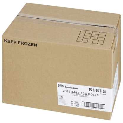 Golden Tiger Vegetable Egg Rolls, 72 x 3 oz Case - GS1 closed shipping case image