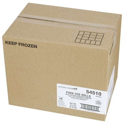 Golden Tiger Pork Egg Roll, 72 x 3 oz Case - GS1 closed shipping case image