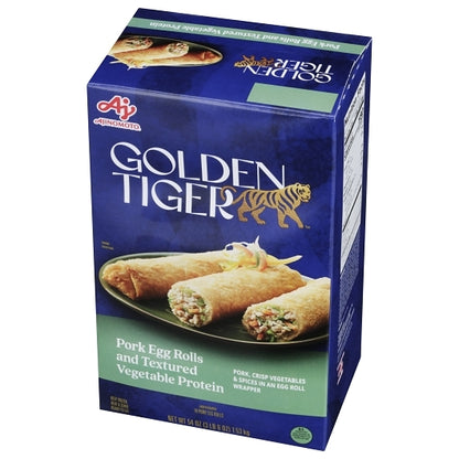 Golden Tiger Pork Egg Roll, 72 x 3 oz Case - Frozen Snacks & Appetizers