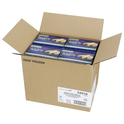 Golden Tiger Pork Egg Roll, 72 x 3 oz Case - GS1 open-case image