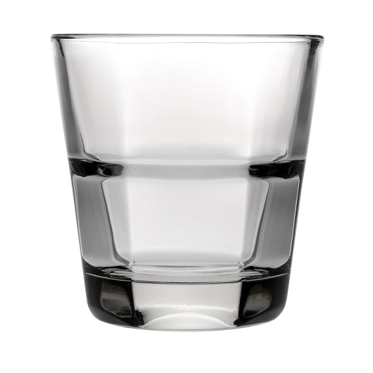 Anchor Hocking 10 Ounce Clarisse Rocks Stackable Rim Tempered Glass, 1 x 24 each Case - Glassware & Drinkware