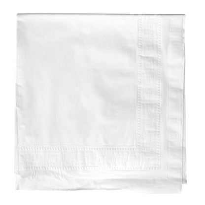 Hoffmaster TABLECOVER, PAPER WHITE 54X108 2 PLY TISSUE 1 PLY POLY, 1 x 25 each Case - DOT product image 3