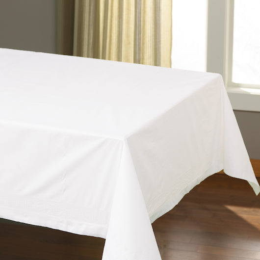 Hoffmaster TABLECOVER, PAPER WHITE 54X108 2 PLY TISSUE 1 PLY POLY, 1 x 25 each Case - DOT product image 4