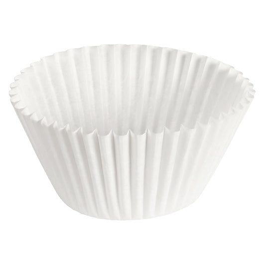 Hoffmaster 6 Inch Fluted Paper White Baking Bowl, 20 x 500 each Case - GS1 product shown out of package