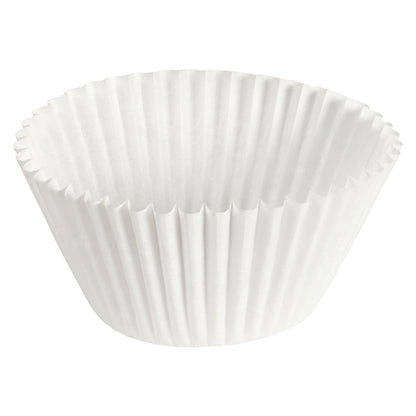 Hoffmaster 6 Inch Fluted Paper White Baking Bowl, 20 x 500 each Case - GS1 product shown out of package