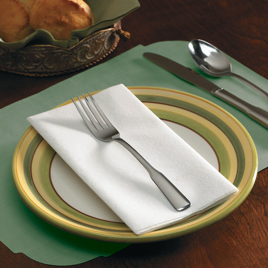 Hoffmaster Linen-Like 17 Inch X 17 Inch 1/8 Fold White Dinner Napkin, 75 per Pack, 4 x 75 each Case - DOT product image 3