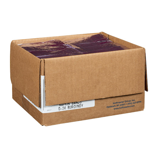 Hoffmaster 1.5 Inch X 4.25 Inch Flat Burgundy Paper, Napkin Band, 4 x 2500 each Case - DOT product image 4