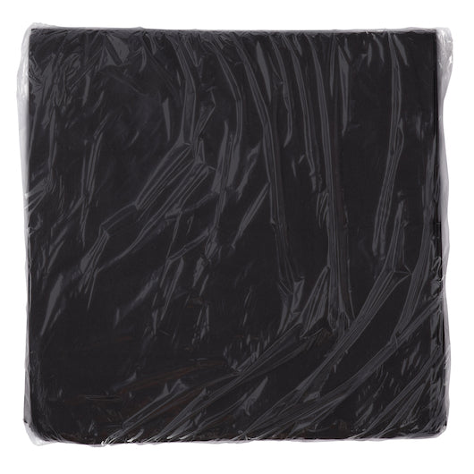Hoffmaster Flat Packs Linen-Like 16 Inch X 16 inch Flat Pack Black Napkin, 2 x 250 each Case - Tabletop Supplies