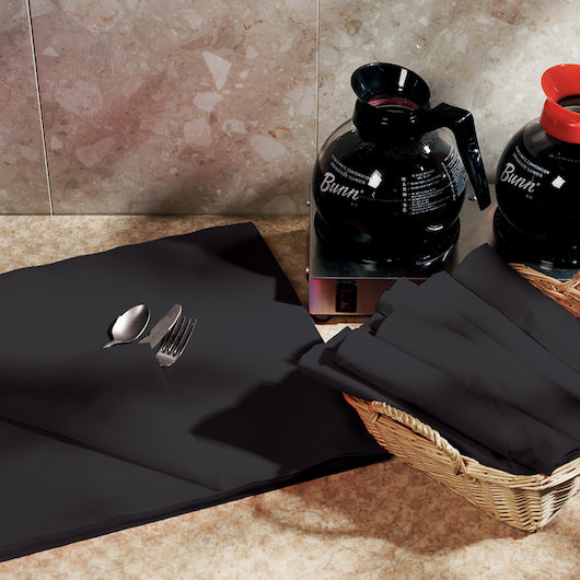 Hoffmaster Flat Packs Linen-Like 16 Inch X 16 inch Flat Pack Black Napkin, 2 x 250 each Case - DOT product image 4