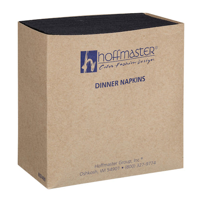 Hoffmaster Linen-Like 16 Inch X 17 Inch Black Dinner Napkin, 4 x 75 each Case - DOT product image 3