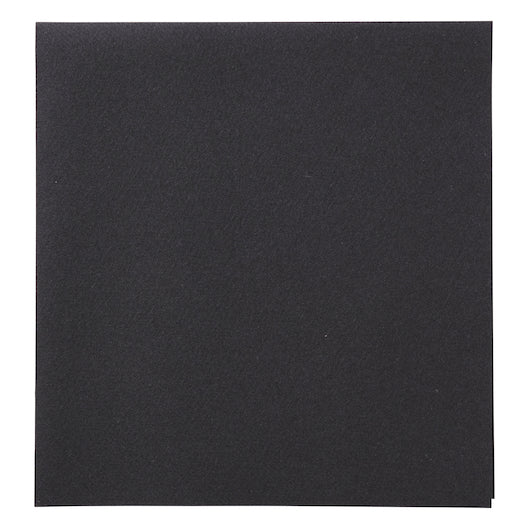 Hoffmaster Linen-Like 16 Inch X 17 Inch Black Dinner Napkin, 4 x 75 each Case - Plates Bowls