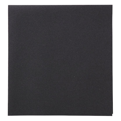 Hoffmaster Linen-Like 16 Inch X 17 Inch Black Dinner Napkin, 4 x 75 each Case - Plates Bowls