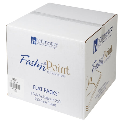 Hoffmaster Fashnpoint Flat Packs 15.5 Inch X 15.5 Inch Ultra Ply Color in Depth White Napkin, 3 x 250 each Case - DOT product image 5