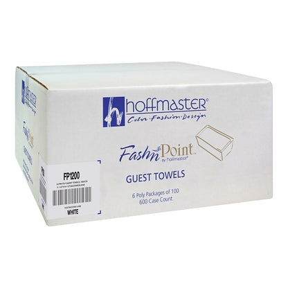 Hoffmaster Fashnpoint 11.5 Inch X 15.5 Inch Ultra Ply 1/6 Fold Paper Guest White Towel, 6 x 100 each Case - DOT product image 5