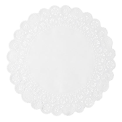 Brooklace Lace Doily White 6 Inch Round French, 1 x 1000 each Case - Plates Bowls