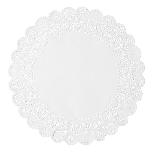 Brooklace Lace Doily White 6 Inch Round French, 1 x 1000 each Case - Plates Bowls