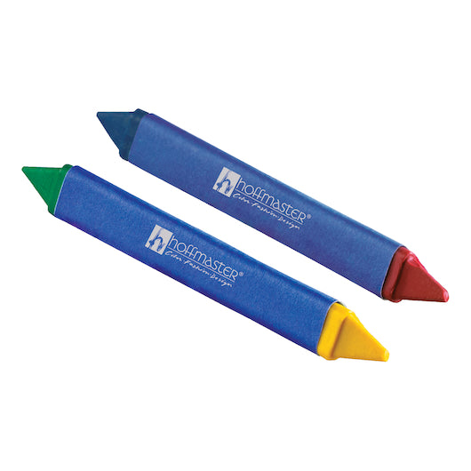 Hoffmaster Triangular Double Tipped Red/Blue Yellow/Green Crayon, 500 x 2 each Case - DOT product image 3