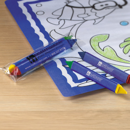 Hoffmaster Triangular Double Tipped Red/Blue Yellow/Green Crayon, 500 x 2 each Case - DOT product image 4