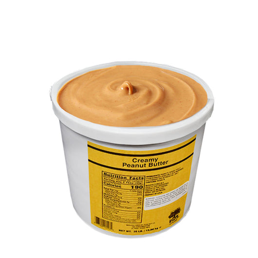 Azar Creamy Peanut Butter, 1 x 35 lb Case - Alternate product angle or state