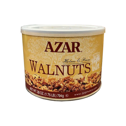 Azar Walnut Halves & Pieces, 6 x 1.75 lb Case - Alternate product angle or state